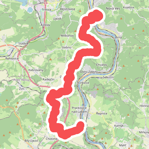 [Ž] Litochovice nad Labem žst - Střekov hrad