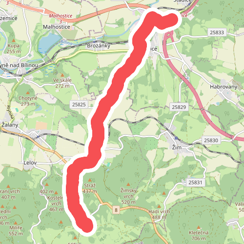 [Ž] Bořislav (žst.) - Bílka