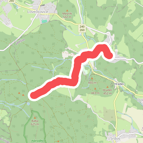 [M] Levín - Sedlo (severní rozcestí)