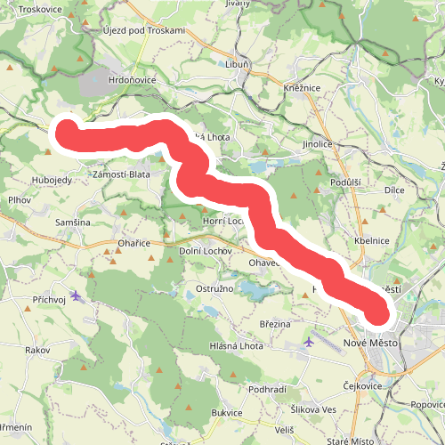 [Č] Jičín – Mladějov (red trail)