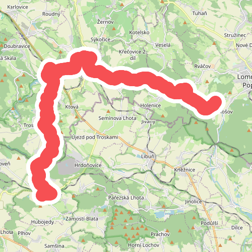 Mladějov – Košov (blue trail)