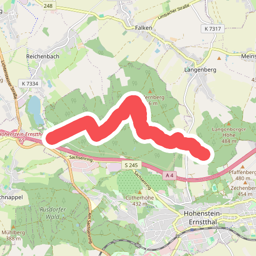 Stausee Oberwald - Karl-May-Höhle - Langenberger Höhe