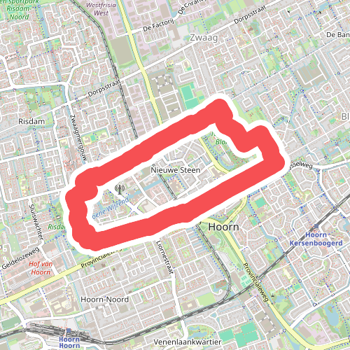 Risdammerhoutroute (rood)