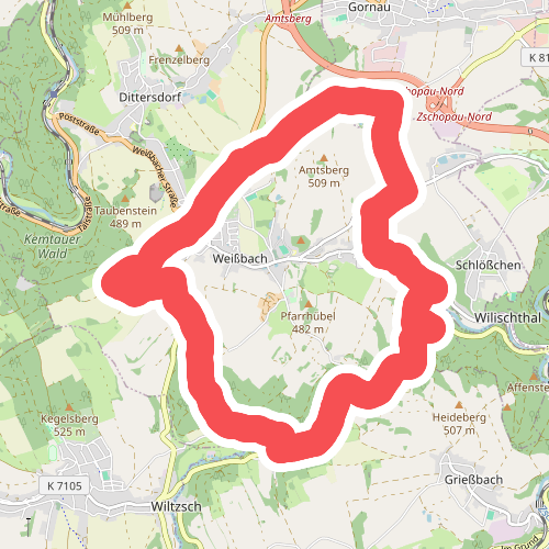 Rundweg Weißbach z.T. fehlende Markierung