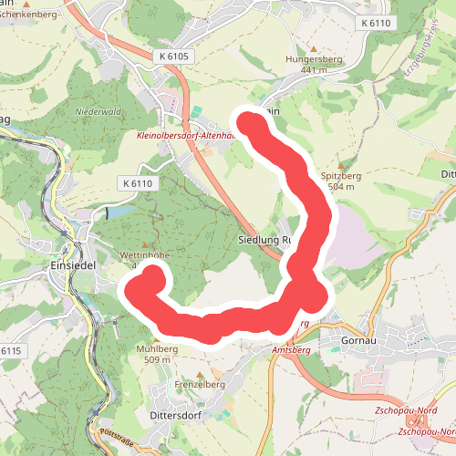 Einsiedel - Dittersdorfer Höhe - Altenhain