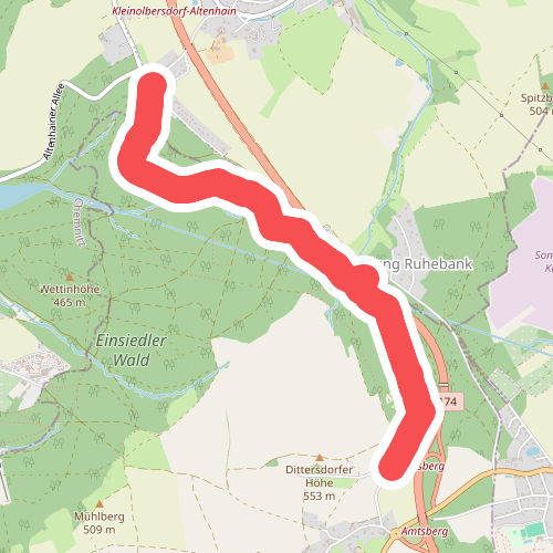 Vom Rundweg Dittersdorf zum Goldenen Hahn