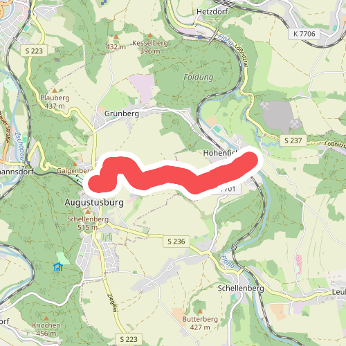 Wanderweg Schloß Augustusburg - Eppendorf