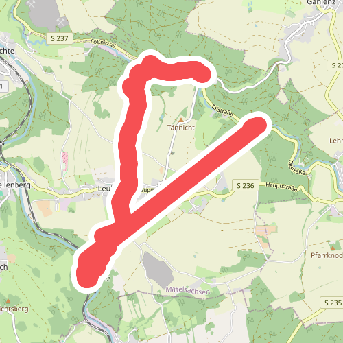 Wanderweg Hammerleubsdorf-Priemsmühle im Flöhatal