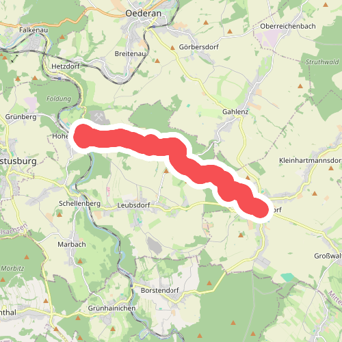 Wanderweg Schloß Augustusburg - Eppendorf