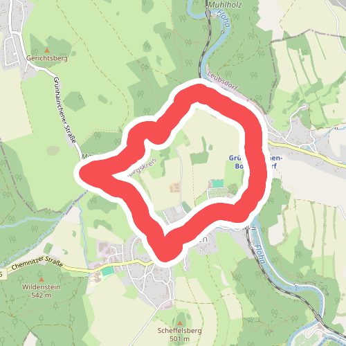 WW gelb Rundweg Gruenhainichen Nord