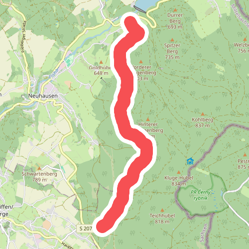 Wanderweg Bad Einsiedel - Rauschenbach