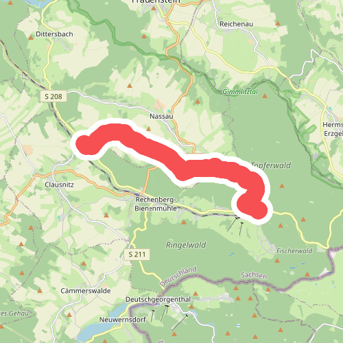 Ww Clausnitz über Altes Forsthaus - Holzhau