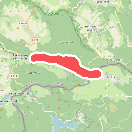 Roter Balken bei Holzhau