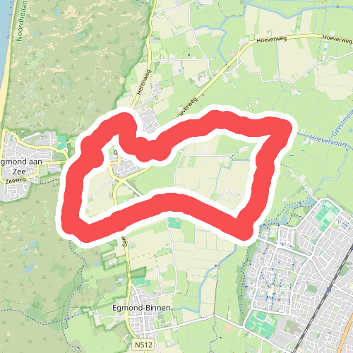 Hoeverpad (gele haakjes)