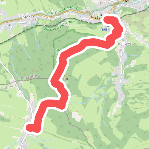 [Ž] Jílové, žst - Malé Chvojno