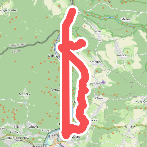 [Č] Hřensko (nábřeží) - Děčín (nemocnice)