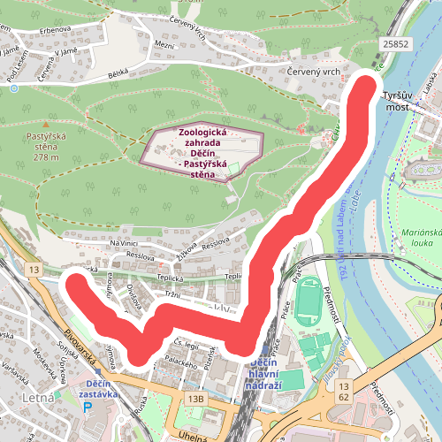 [M] Děčín - Jílové