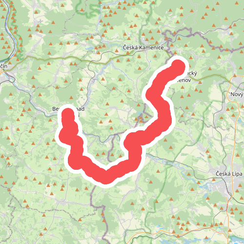 [M] Kamenický Šenov - Benešov nad Ploučnicí