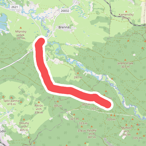 [Ž] Jelení Vrch - Brennský mlýn