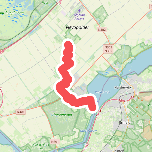 Knarbos - Zeewolde · Pionierspad etappe 8