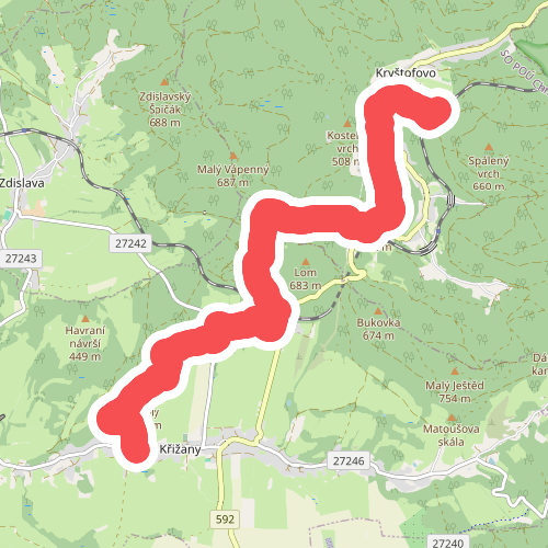 [Z] Kryštofovo Údolí - Pod Chrastenským vrchem