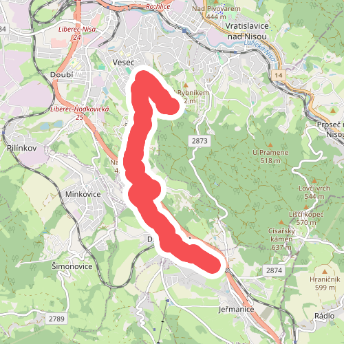 [Ž] Jeřmanice - Vesecký rybník