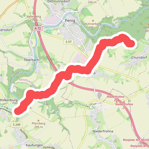 Wanderweg Wolkenburg – Tauscha – Höllmühle