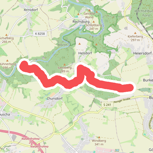Wanderweg Burgstädt – Höllmühle – Amerika