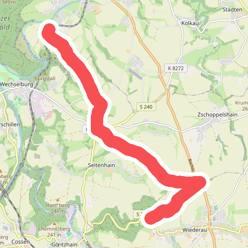 Wanderweg Wiederau – Nöbeln – Wechselburg