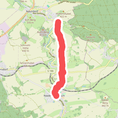 Wanderweg Niederbobritzsch - Naundorf