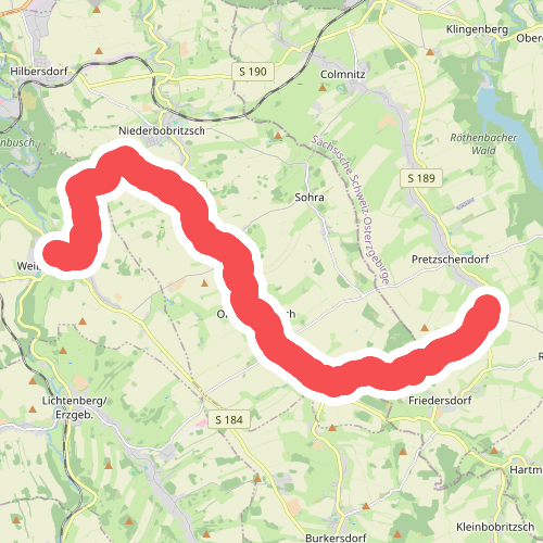 Wanderweg Weißenborn - Pretzschendorf