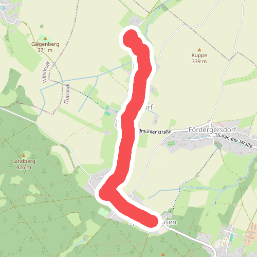 Gelber Strich Spechtshausen