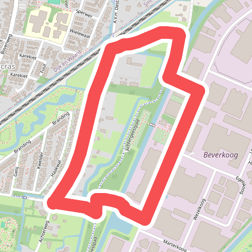 Blauwe lunchwandelroute