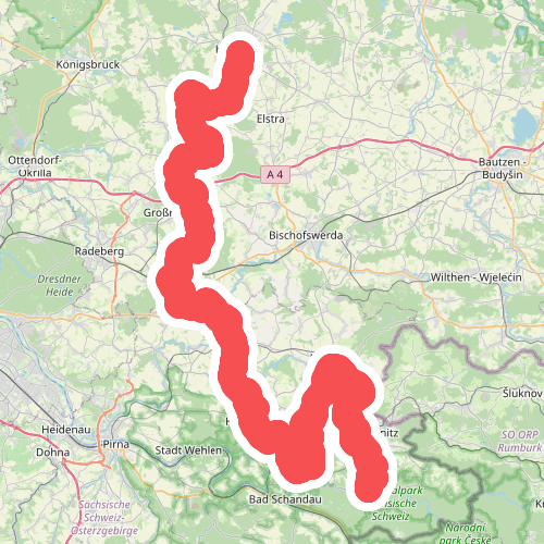 Kamenz - Stolpen - Kuhstall (Sächs. Schweiz)