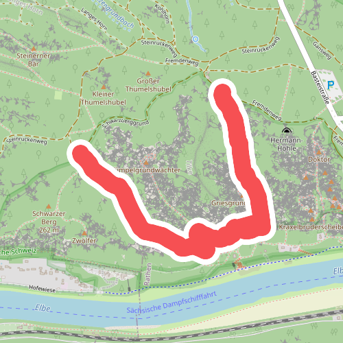 Bergpfade Wehlener Gebiet