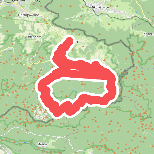 Grüner Strich, Sächsische Schweiz (rechtselbisch)