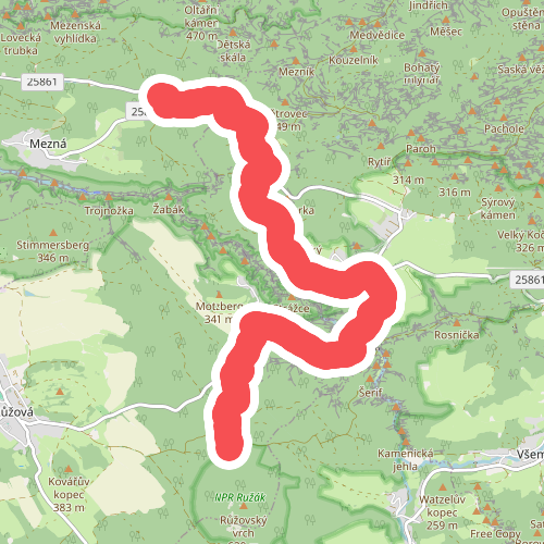 [M] Mezní louka - Dolský mlýn