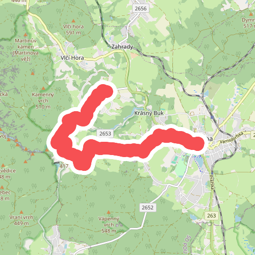 [Ž] Krásná Lípa (nám.) - Sněžná