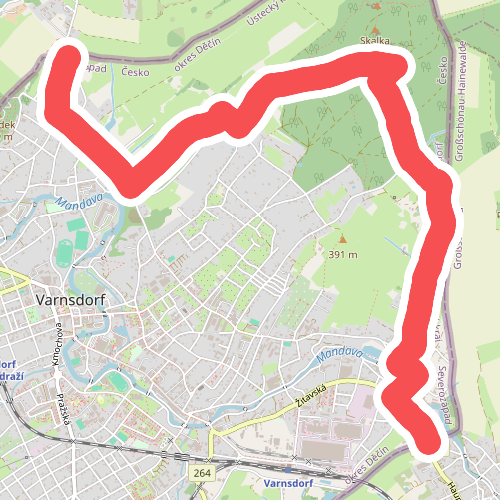 [Ž] Varnsdorf (Grosschonaw, CZ/D) - Hrádek (hranice CZ/D)
