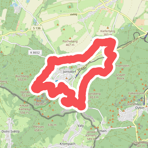 Jonsdorf Ringweg (grüner Punkt)