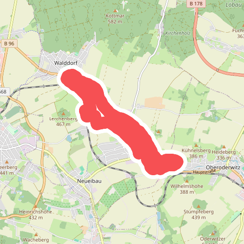 Rundweg Eibau (grüner Strich)