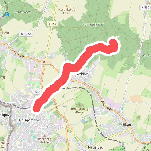 Seifhennersdorf - Kottmar (grüner Strich)
