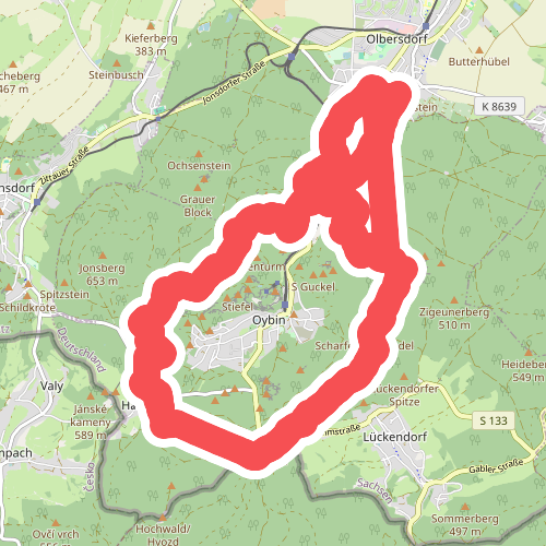 Oybin Rundweg (gelber Punkt)