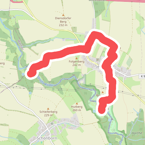 Gelber Punkt "Seifersdorfer Runde"