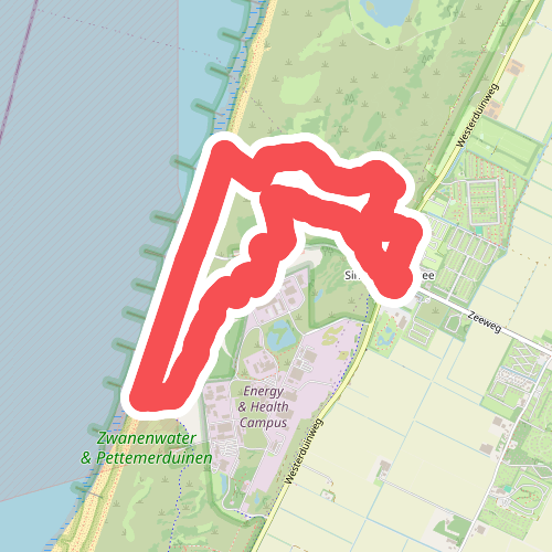 Oranje route vanaf startpunt St Maartenszee