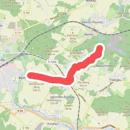 Klosterberg - Schmölln Bahnhof.