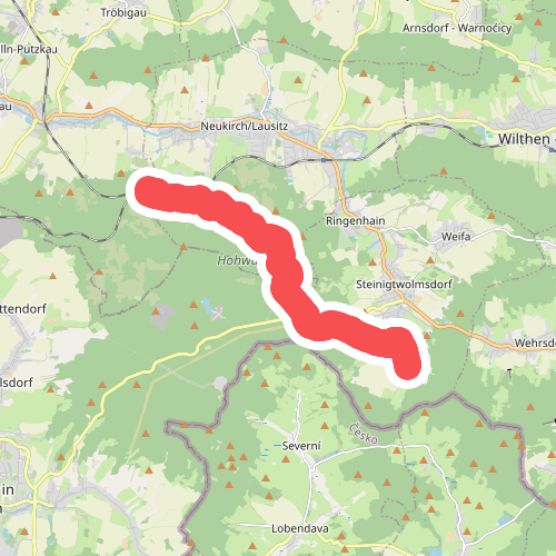 Steinigtwolmsdorf - Neukirch West (gelber Punkt)