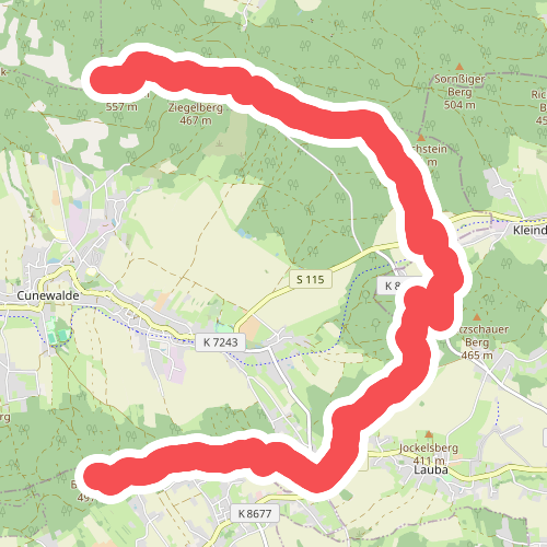 Bieleboh - Czorneboh (gelber Strich)