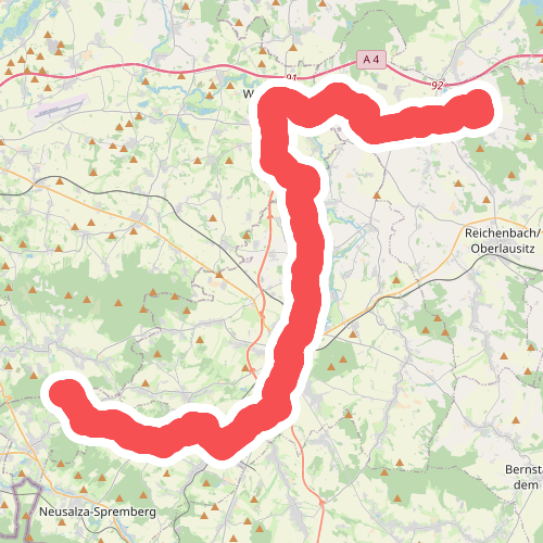 Bieleboh - Weißenberg - Arnsdorf (grüner Strich)