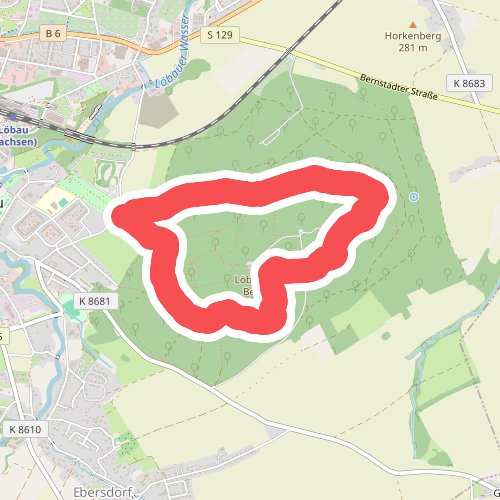 Naturlehrpfad Löbauer Berg (grüner Diagonalstrich)